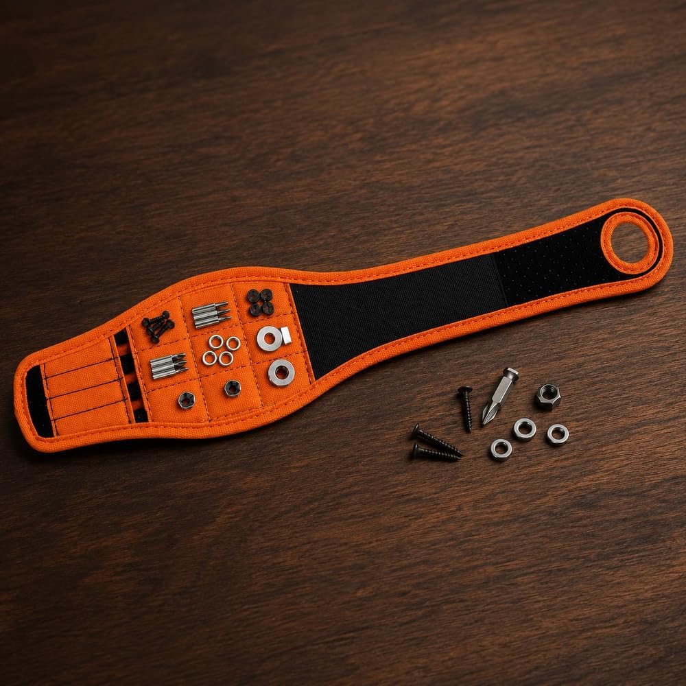 Magnetic Wristband for Tools Magnet Screw Holder Wrist Support Keeps Screws Nails
