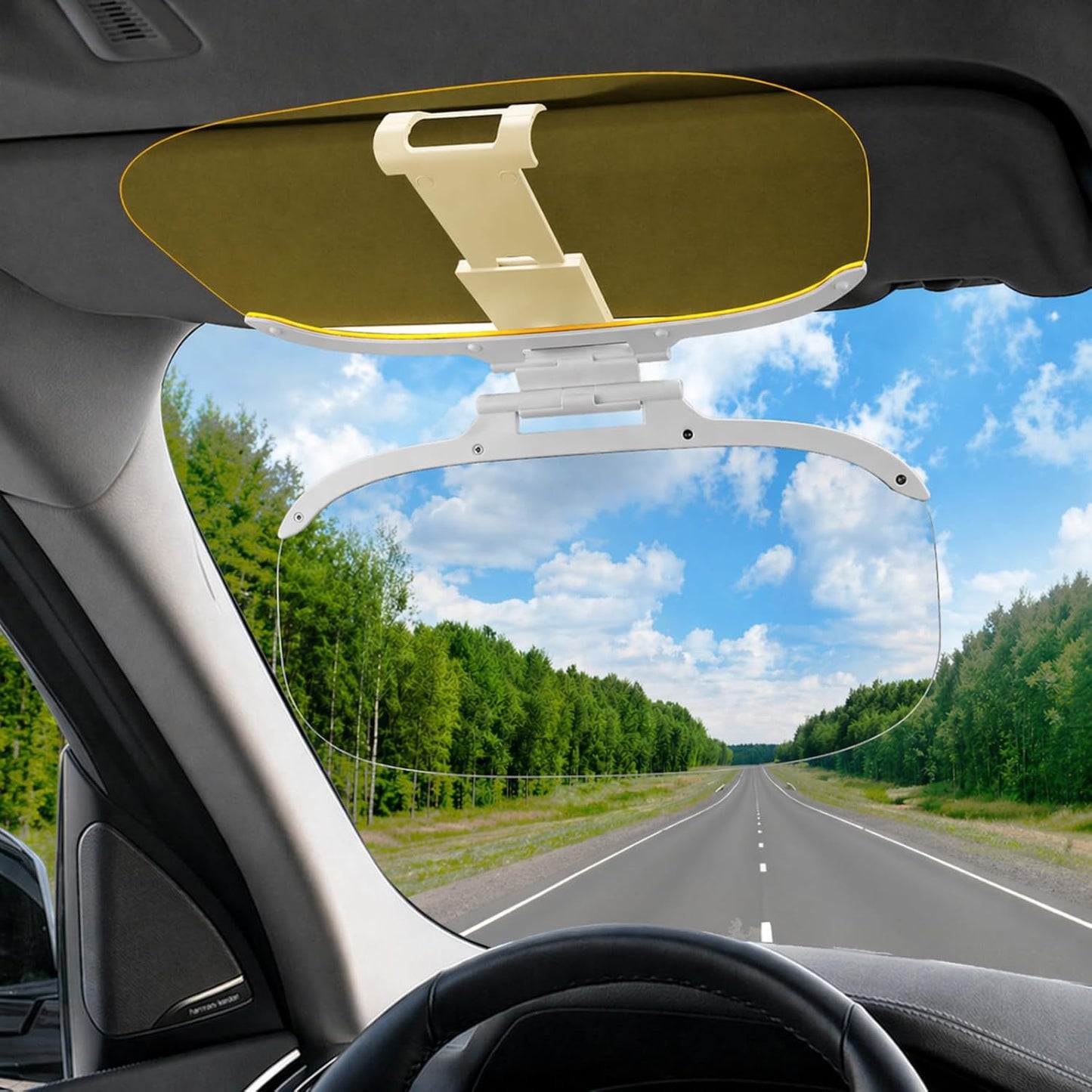 Car Sun Visor Extender Polarized Anti Glare Day Night Clip On Visor, Retractable Visors