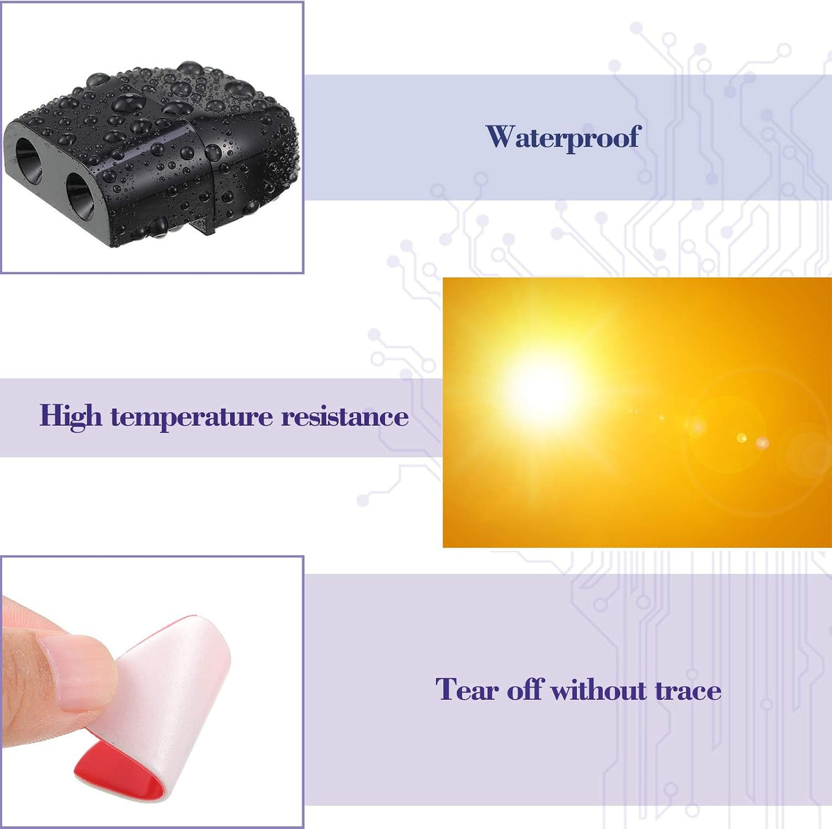 4 PCS Deer Whistles for Car, Universal Deer Horn with Rubber Pads