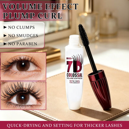 7D Waterproof Mascara for Thick, Defined & Long-Lasting Curling Lashes