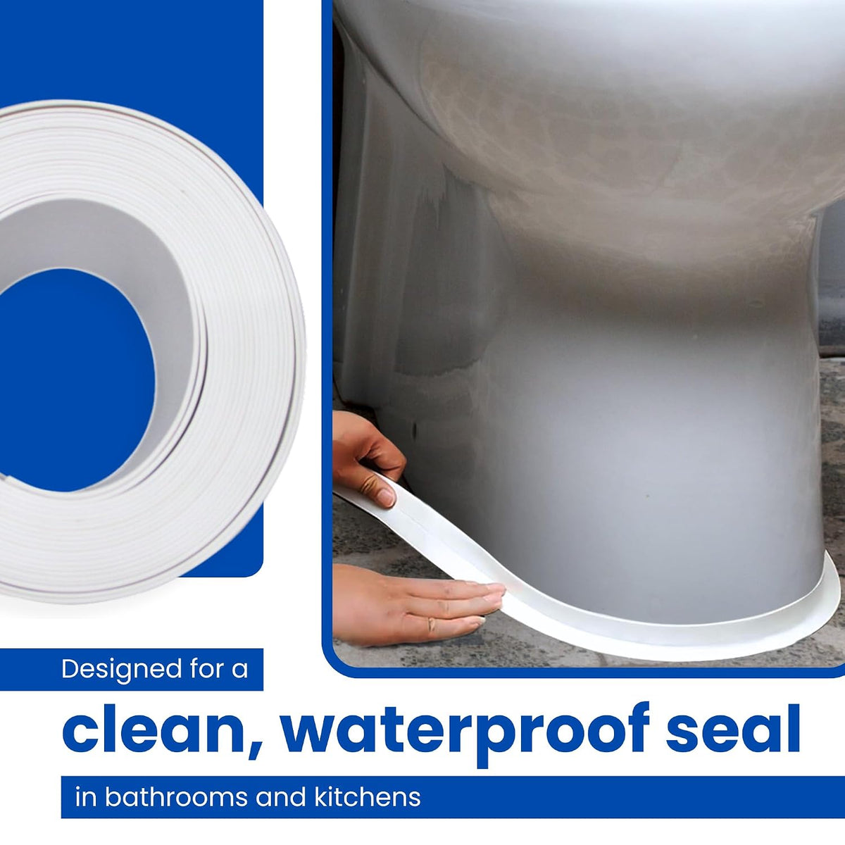 Self Adhesive Waterproof Caulking Tape Peel & Stick Sealant Strip