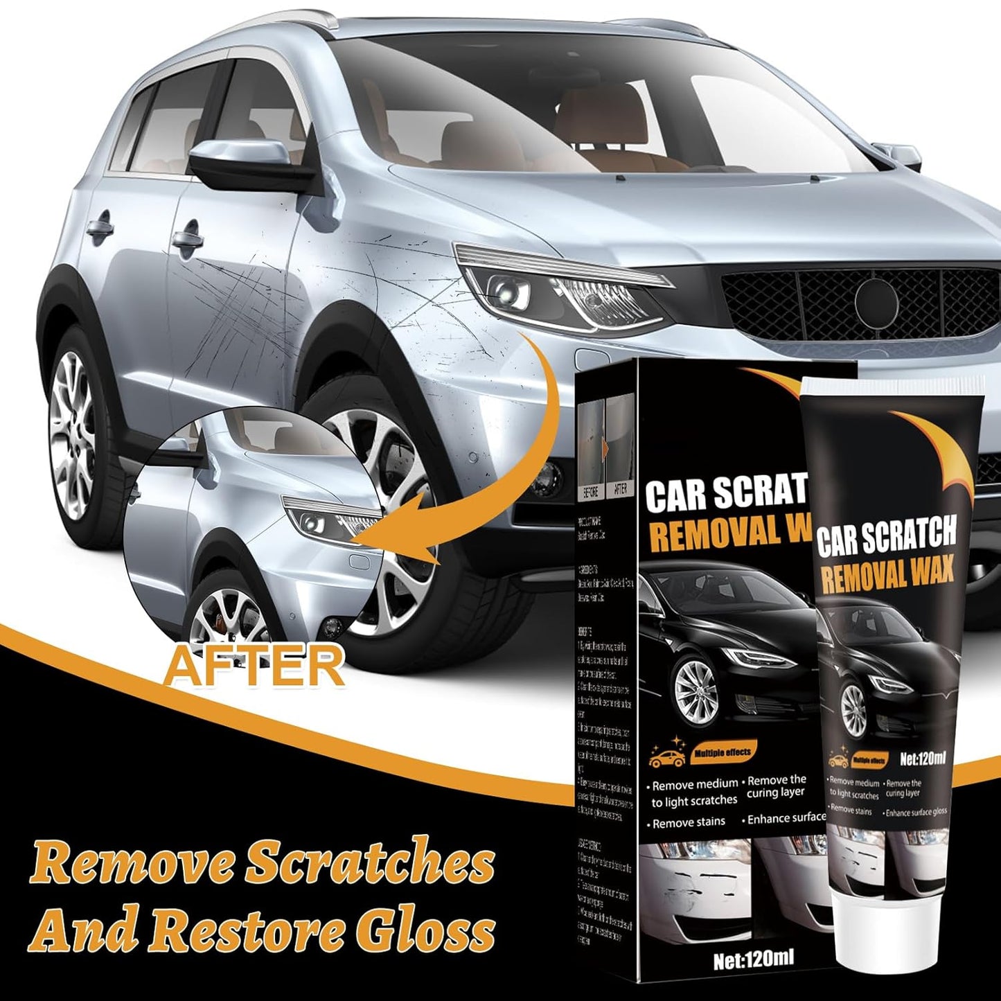 Car Scratch Remover for Vehicle Scratches, Scuffs & Surface Marks