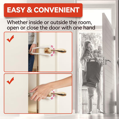 2 Pcs Pet Door Latch for Cat with 4 Adjustable Size
