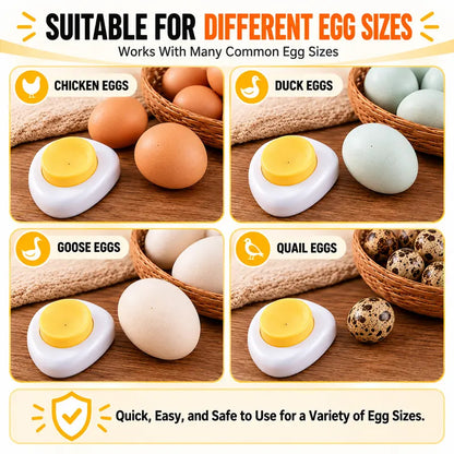 2 Pcs Egg Piercer for Raw Eggs, Hard Boiled Eggs Peeler