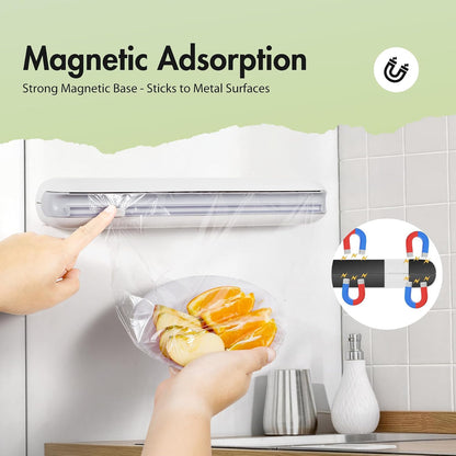 Aluminum Foil & Plastic Wrap Dispenser with Cutter
