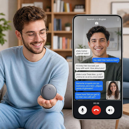 Portable Wireless AI Language Translator - Supports 139 Languages
