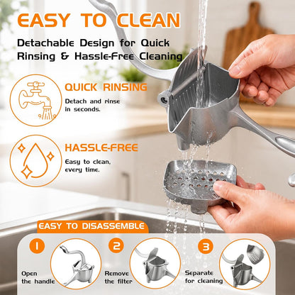 Manual Citrus Juicer with Ergonomic Handle for Fresh Fruit Juice