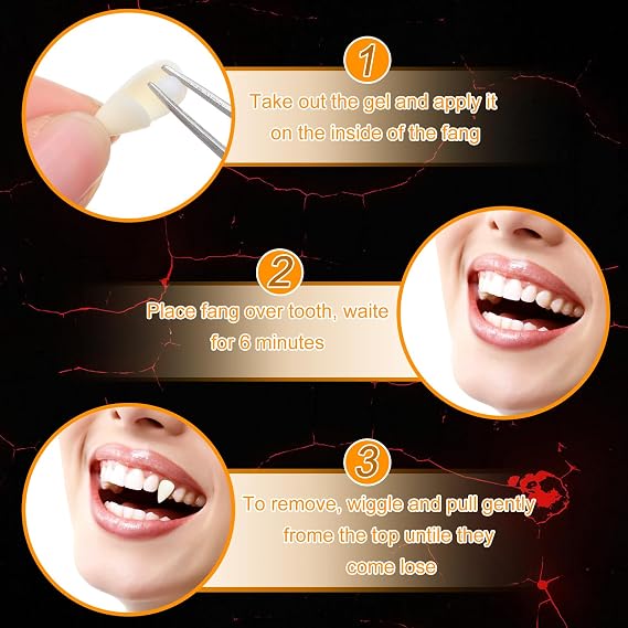 5PCS Halloween Vampire Fangs Costume Set
