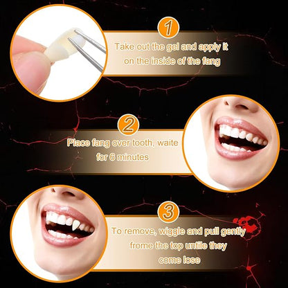 5PCS Halloween Vampire Fangs Costume Set