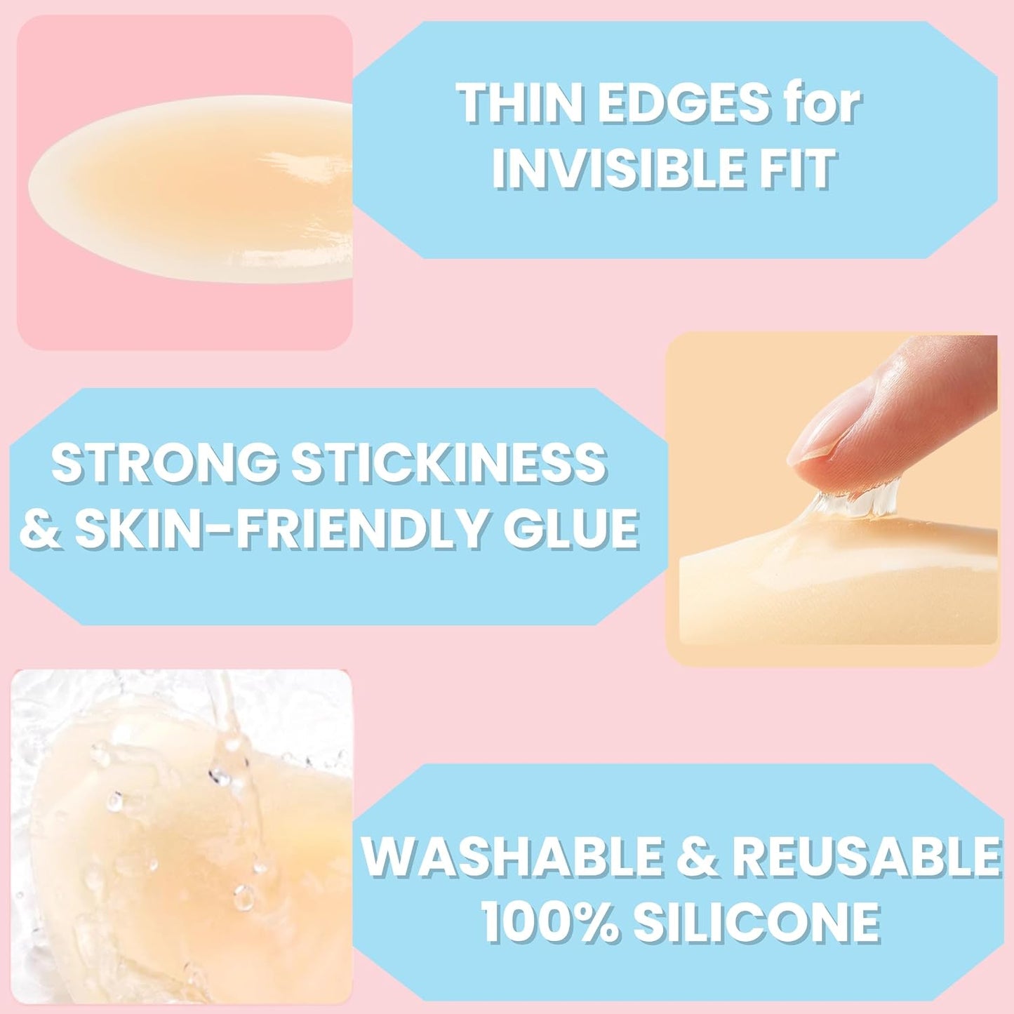 Silicone Adhesive Calf Pads for Skinny Legs