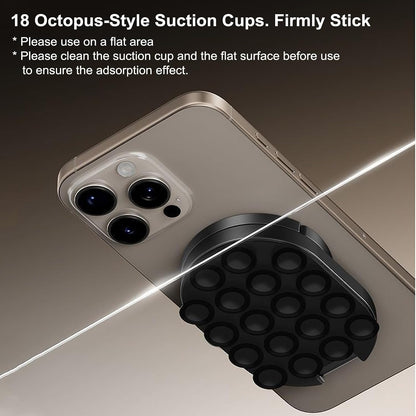 3-in-1 Suction Magnetic Phone Holder for MagSafe with Carabiner Clip