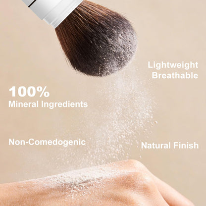 Sunscreen Setting Powder SPF 35, Mineral Brush Powder for Face & Scalp