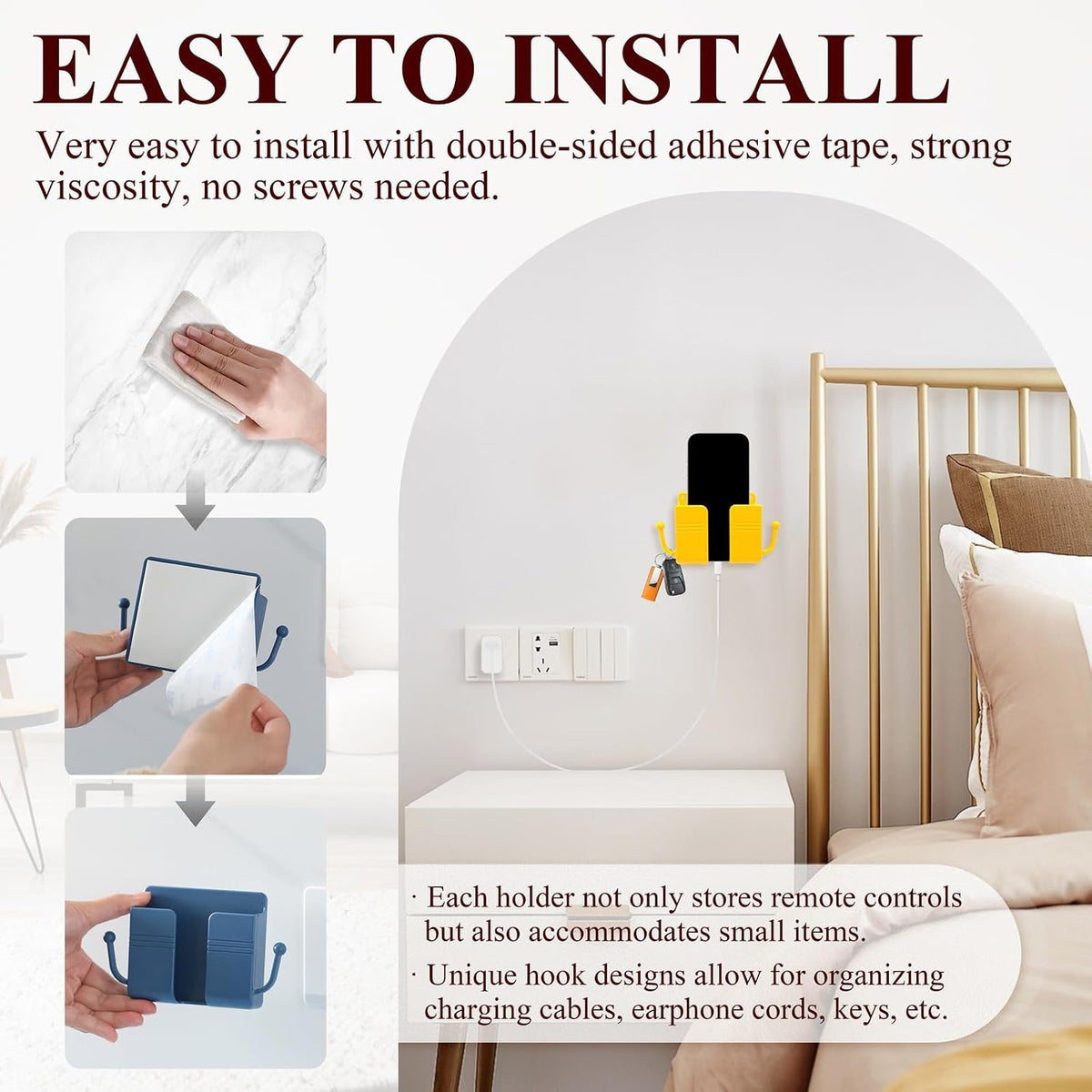 Wall Mounted Phone Holder