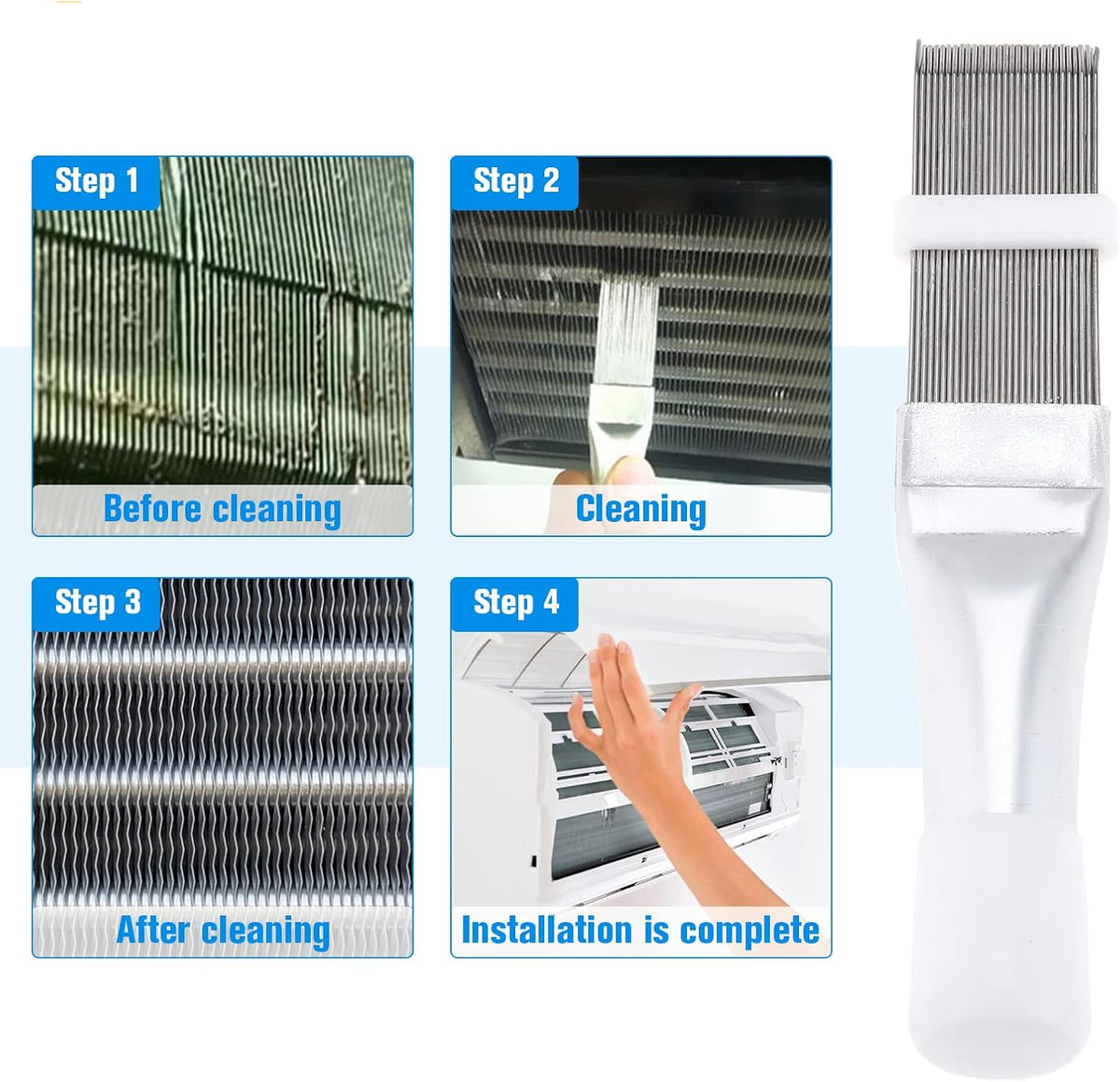 AC Fin Comb and Condenser Fin Straightener Cleaner-2 Pack
