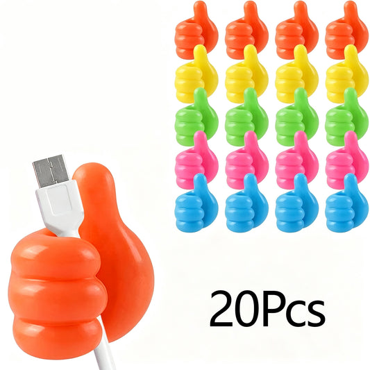 20 Pcs Silicone Thumbs Up Wall Hook