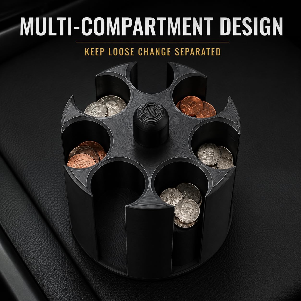 Car Cup Holder Coin Organizer