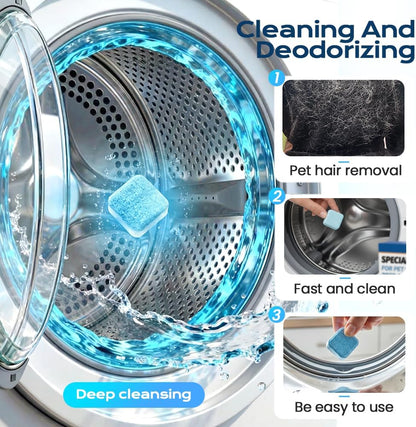 12 Pcs Multi-Purpose Washer Tub Cleaner for Home Laundry Use