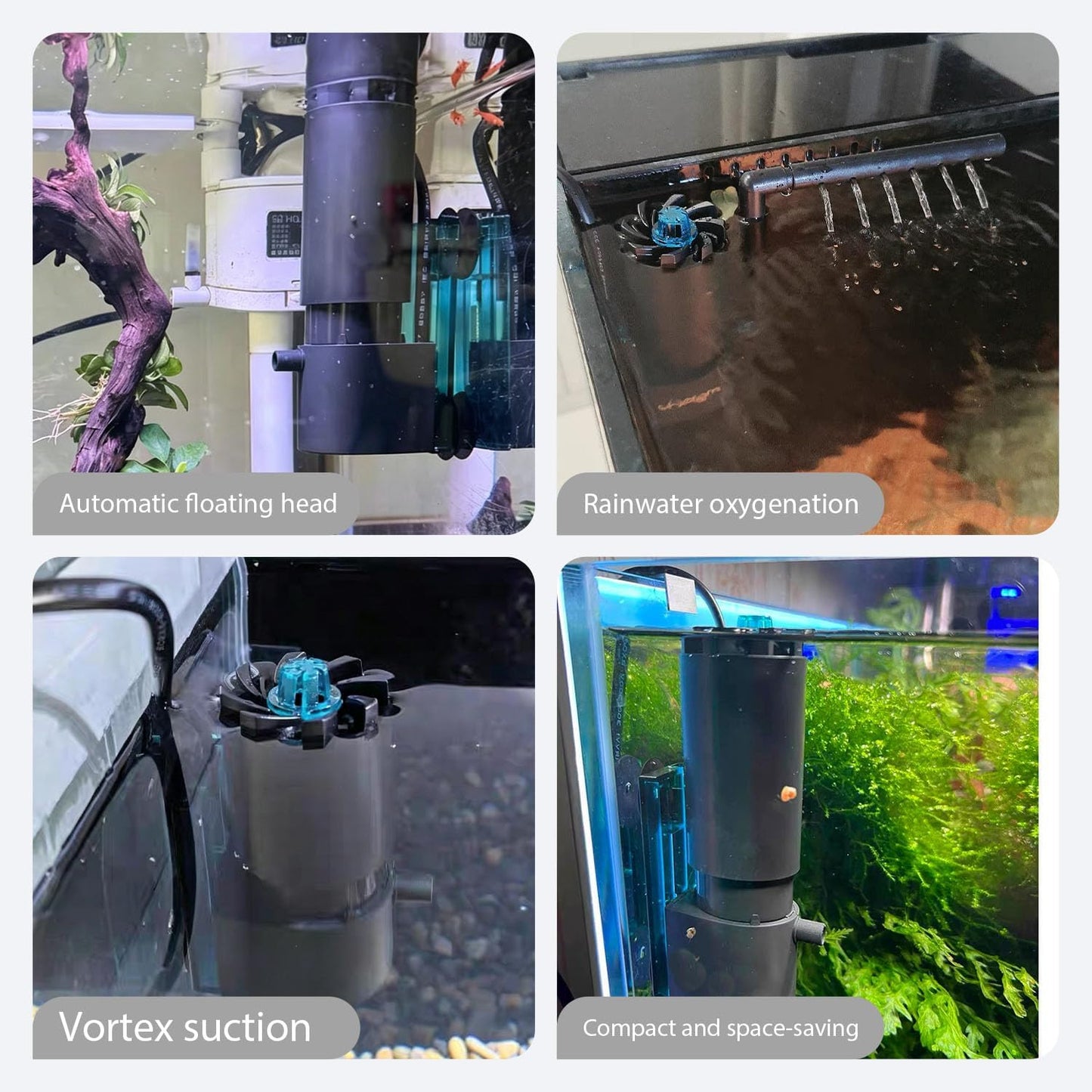 Surface Skimmer Aquarium Used to Remove Oil Films and impurities on the Water Surface