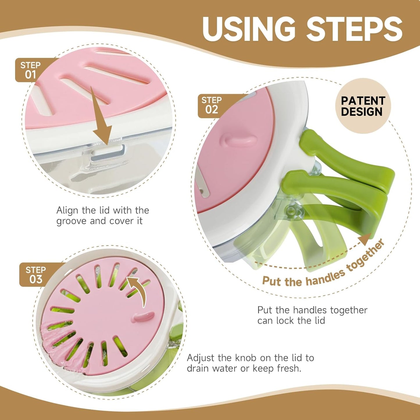Fruit Vegetable Washing Bowl with Strainer
