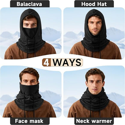 Unisex Adult Solid Color Winter Warm Sports Gear Set