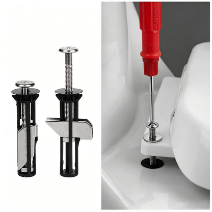 Universal Toilet Seat Bolt Kit, Toilet Seat Replacement Parts Kit-4 Pack