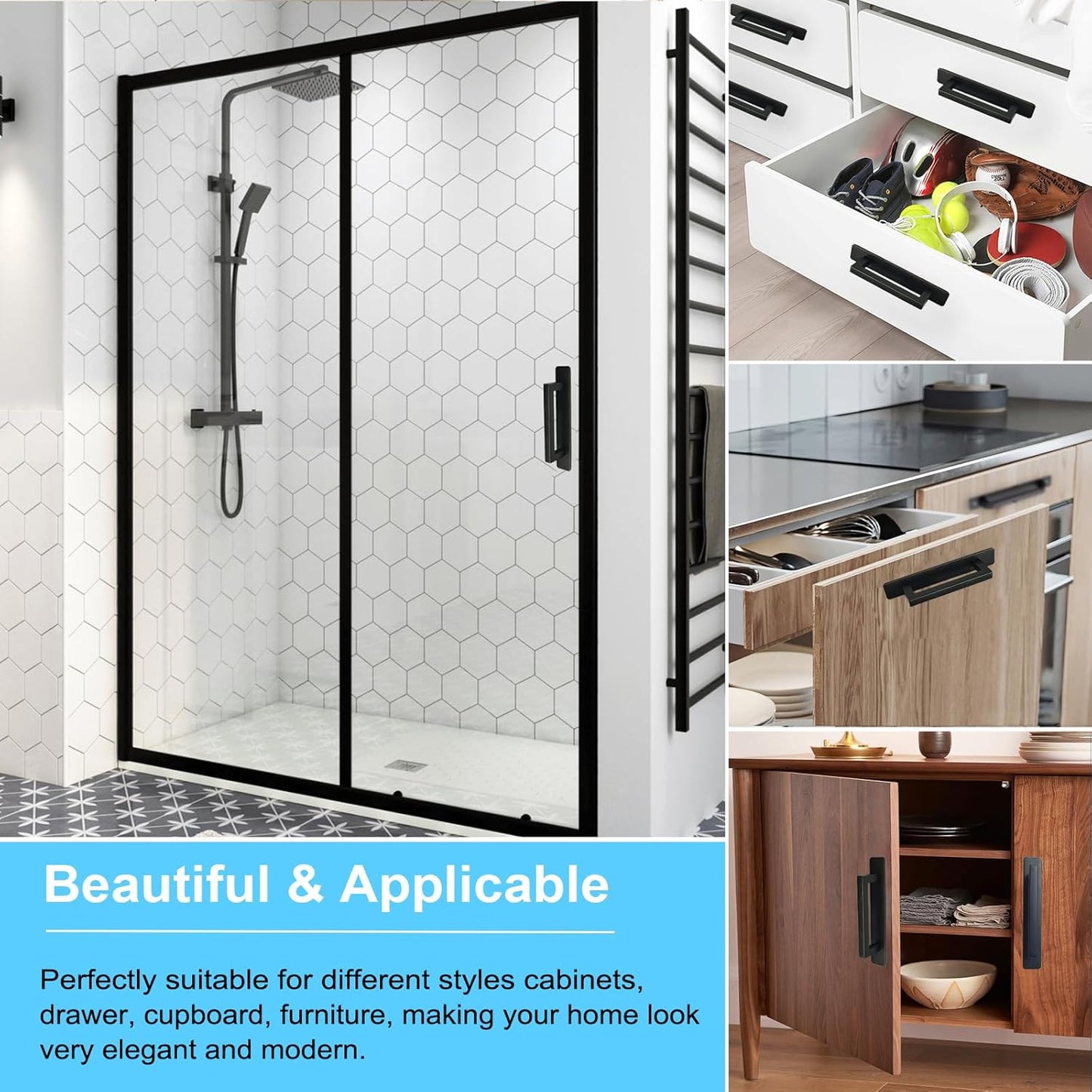 Drill-free, Ultra-strong Self-adhesive Alloy Drawer Handle