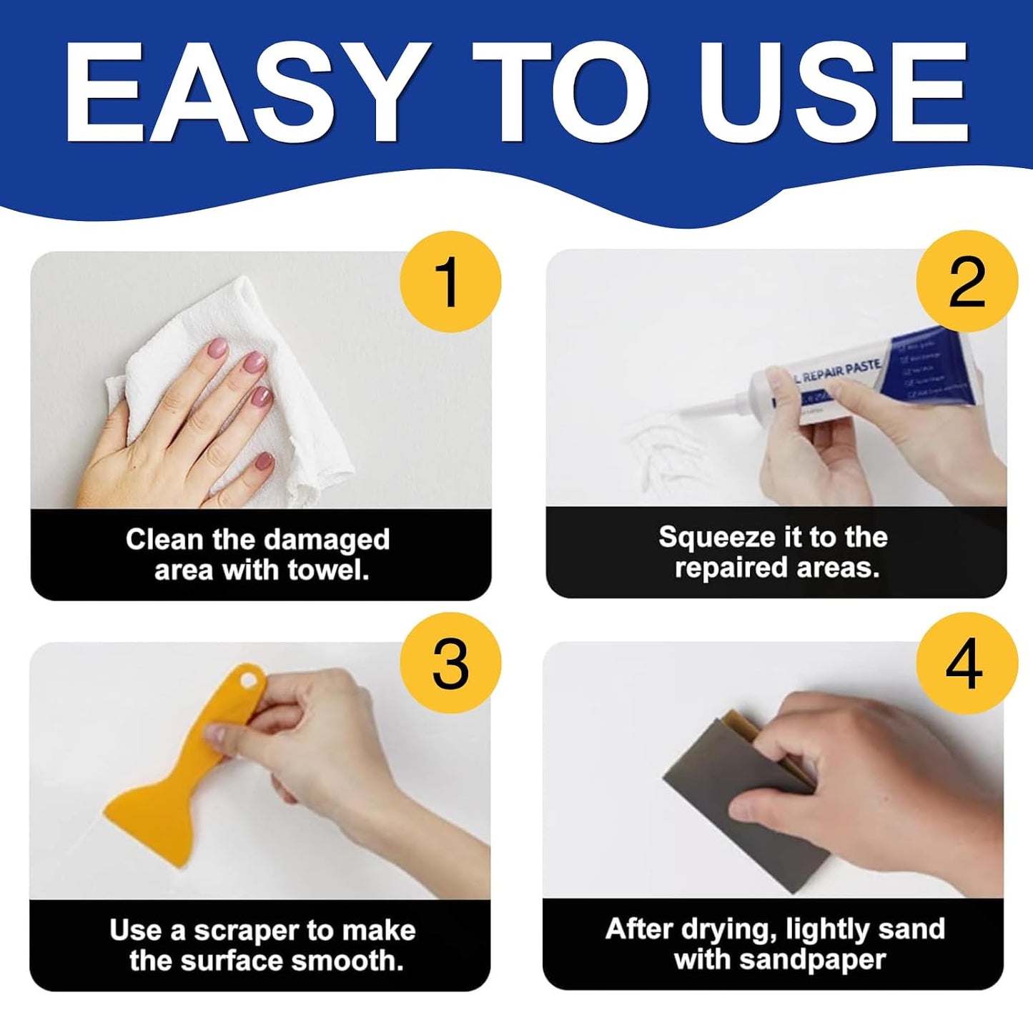 Wall Repair Paste – Wall Repair Kit With Scraper