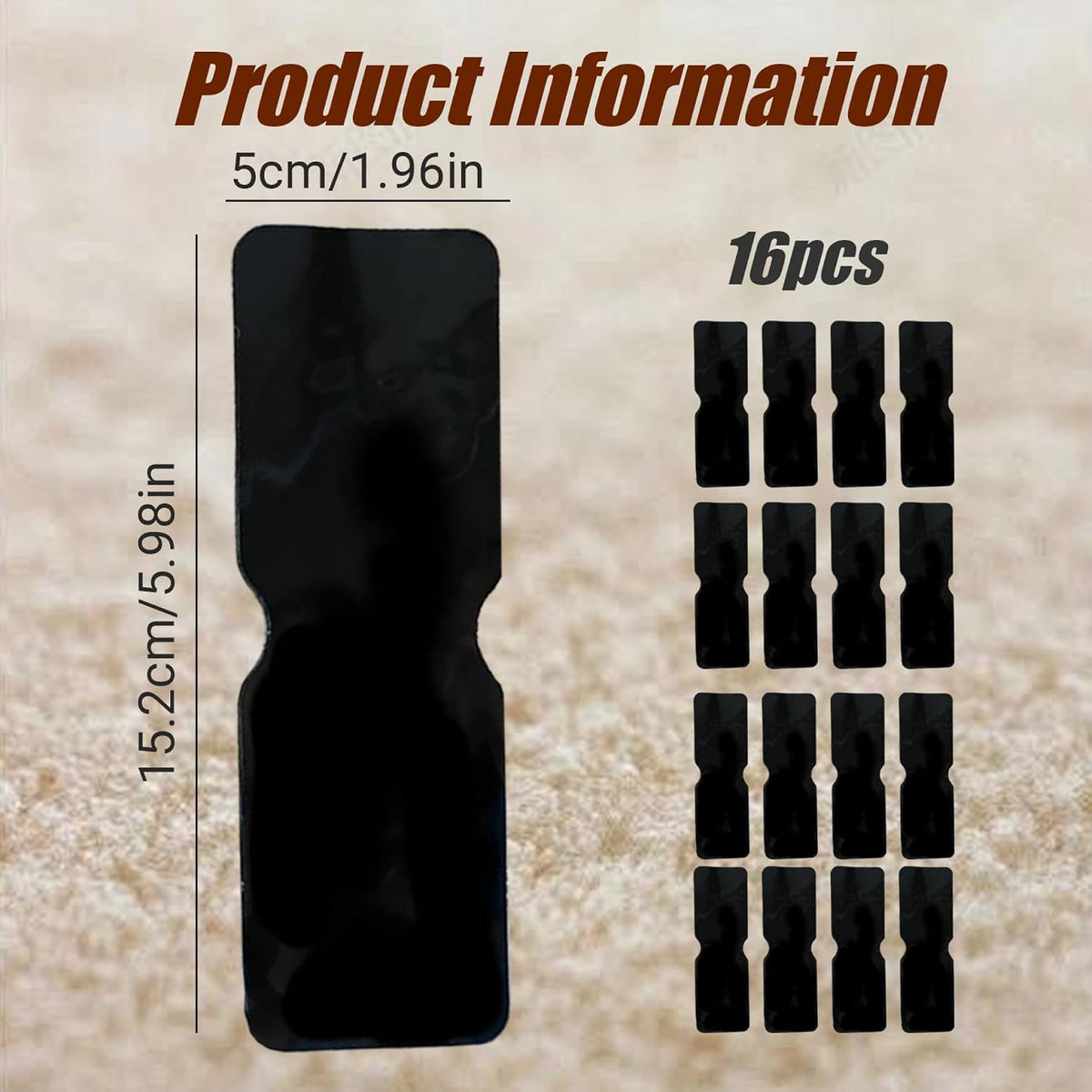 16 PCS Reusable Non-Slip No Residue Rug Grippers