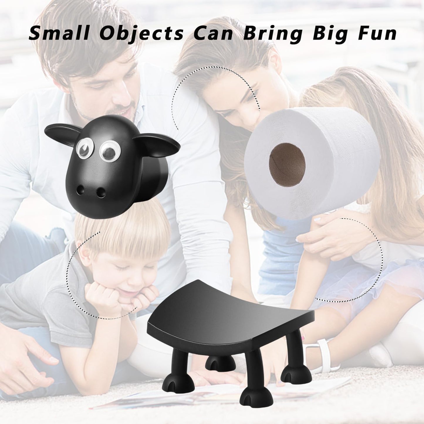 Sheep Toilet Roll Holder Cute Bathroom Decor