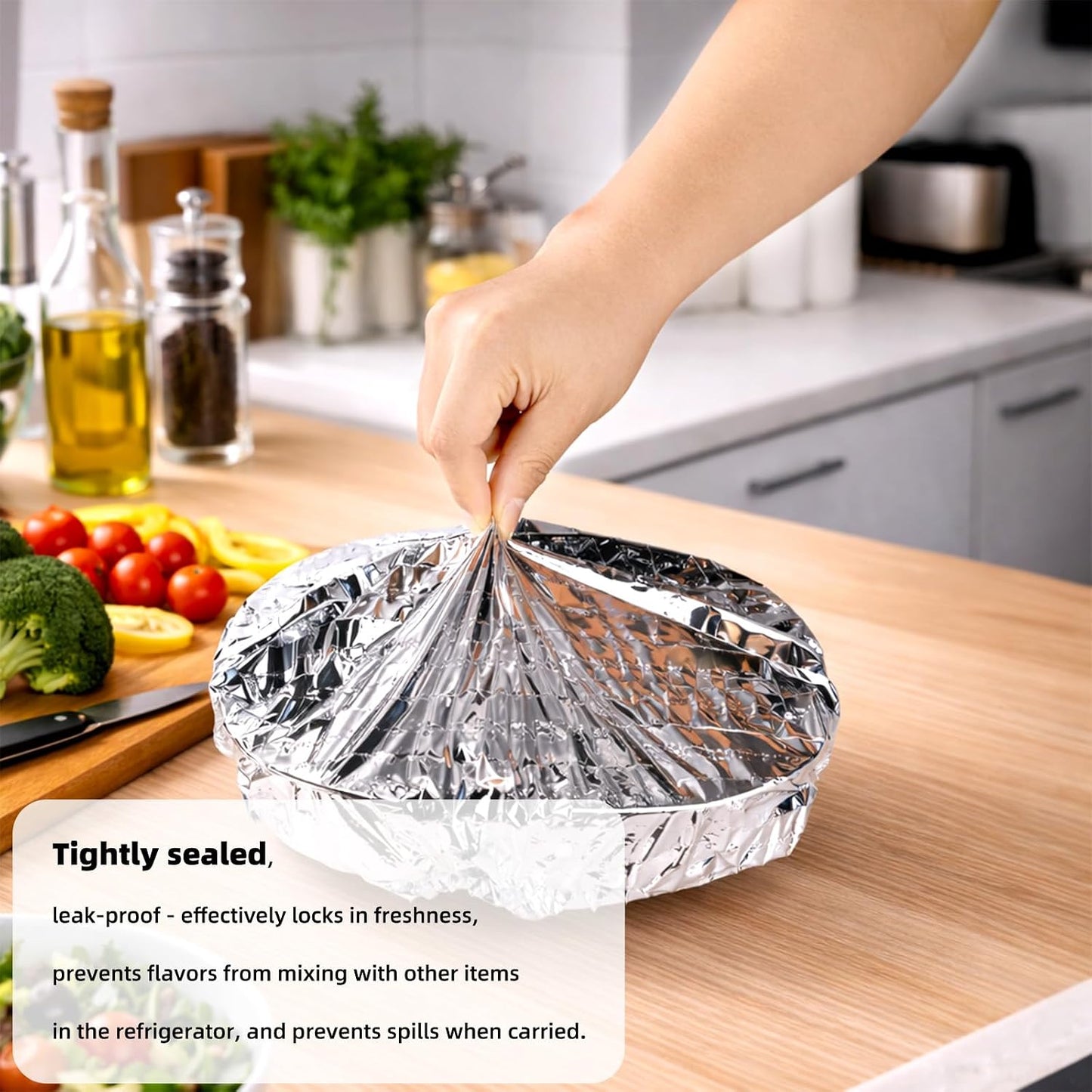 50 Pcs / Set Reusable Aluminum Foil Thermal Cover For Home Use