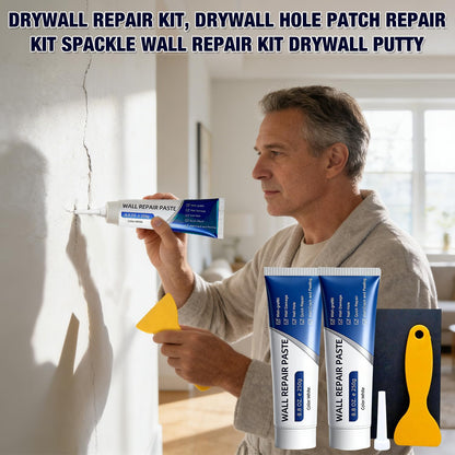 Drywall Repair Kit, Wall Patch Paste & Scraper Set for DIY Home Fix