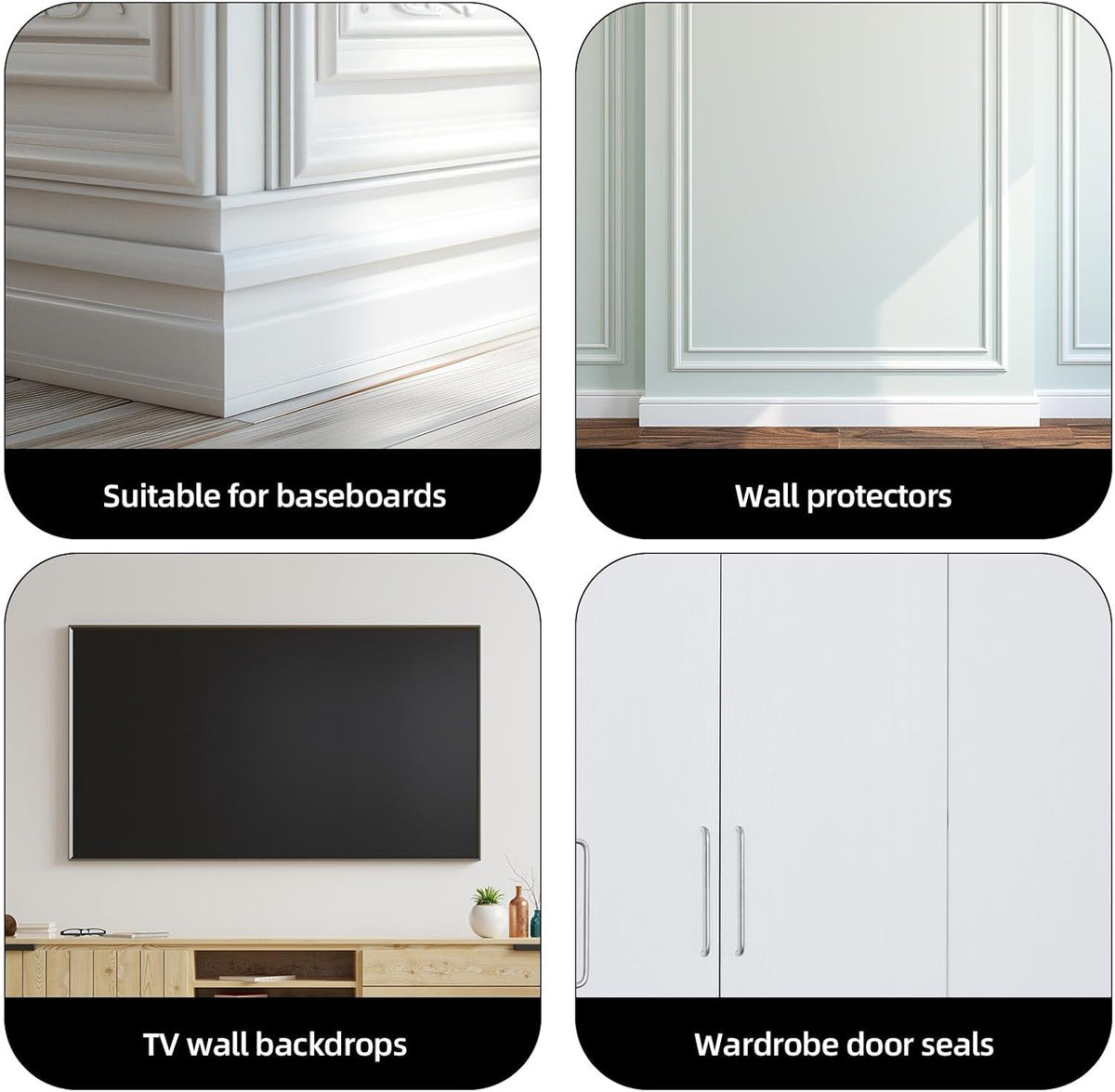 100 Double-Ended Baseboard Nails - Invisible Safety Screws