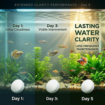 35PCS Aquarium Water Purification Tablets – Fish Tank Cleaner Tablets for Clearer Water & Improved Water Quality