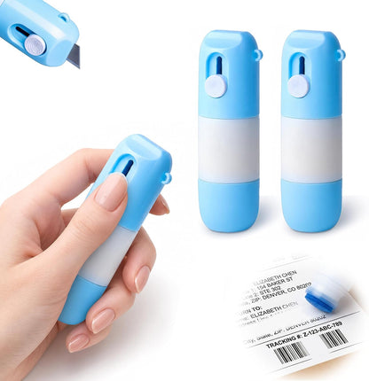 2-in-1 Thermal Paper Eraser Pen with Box Cutter