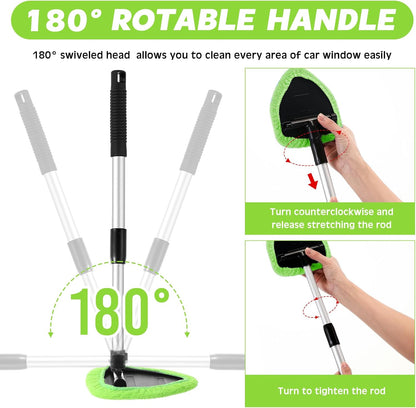 Windshield Cleaning Tool Kit, Microfiber Car Window Cleaner