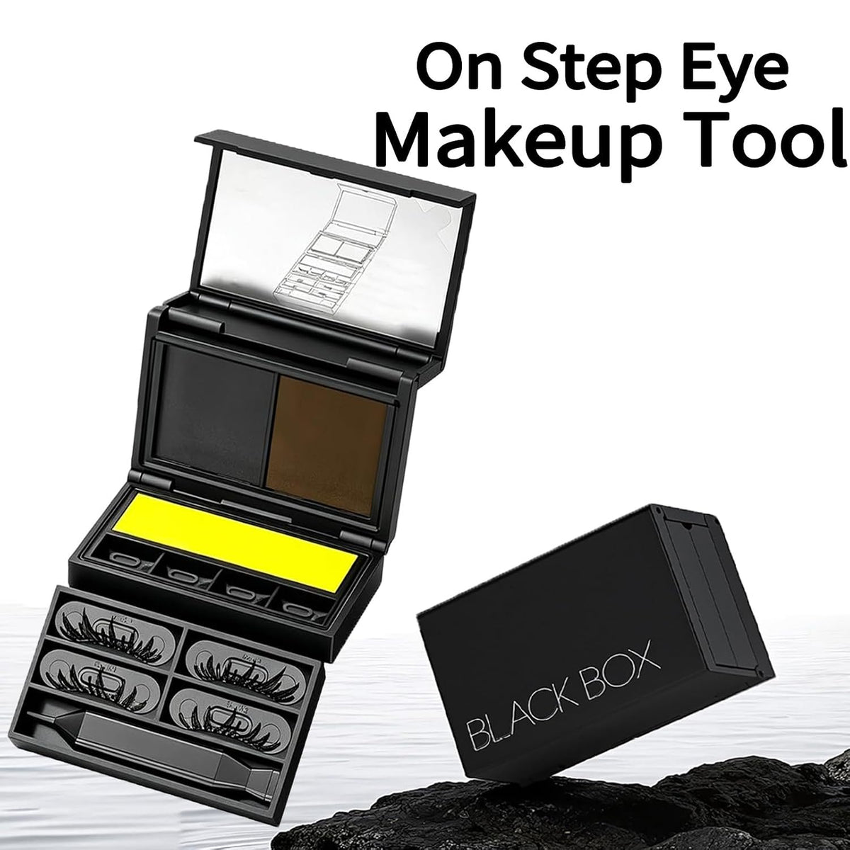3-in-1 Eyeliner And Lower Mascara Stamp Set - Waterproof And Smudge-Proof