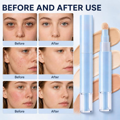 2 in 1 Concealer & Foundation Pen for Blemishes and Under Eye Circle