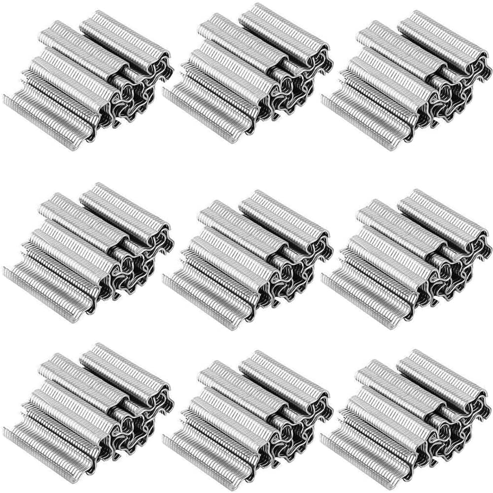 Hog Ring Pliers Kit with 600 Pcs of Galvanized Steel Hog Rings