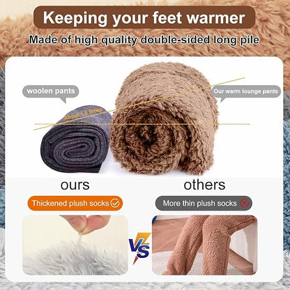 Fuzzy Socks Plush Warmth Long Socks