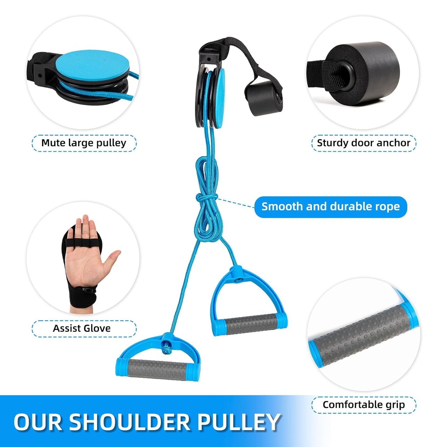 Shoulder Pulley for Physical Therapy Over the Door