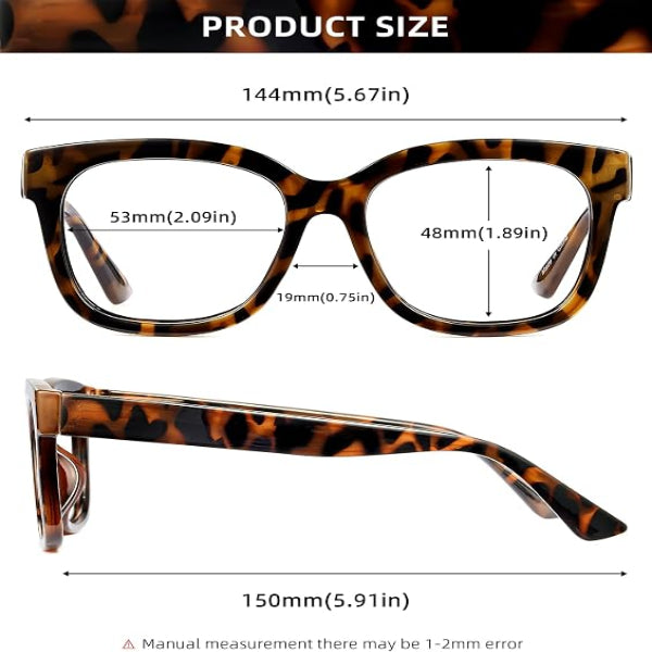 3Pack Universal Fashionable Non-Prescription Blue Light Blocking Glasses