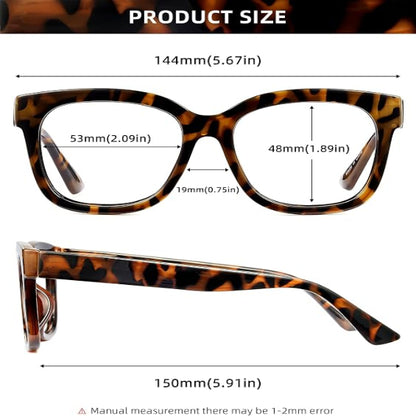 3Pack Universal Fashionable Non-Prescription Blue Light Blocking Glasses