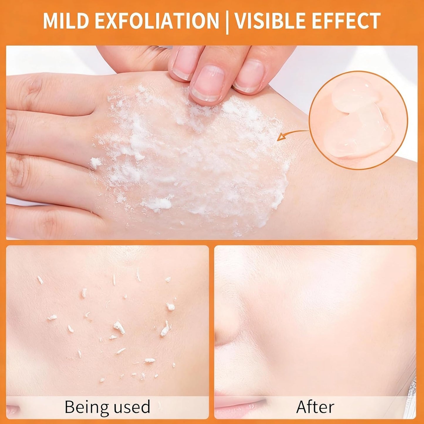 Orange Exfoliating Gel For Face & Body All Types Skin
