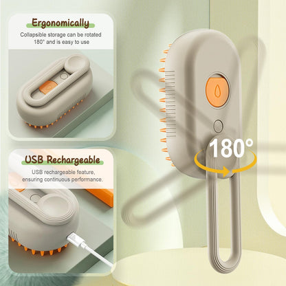 2026 New Universal Steam Grooming Brush for Cats and Dogs