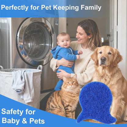 6 PCS Pet Hair Remover for Laundry – Reusable Washing Machine Lint & Fur Catcher