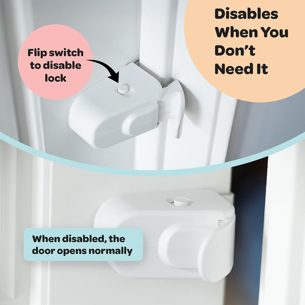 Snap-On Childproof Door Lock