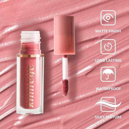 12-Color Matte & Glossy Liquid Lipstick Set – Long-Lasting Waterproof Lip Gloss