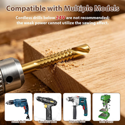 6 Pcs Titanium Coated HSS Drill Bit Set