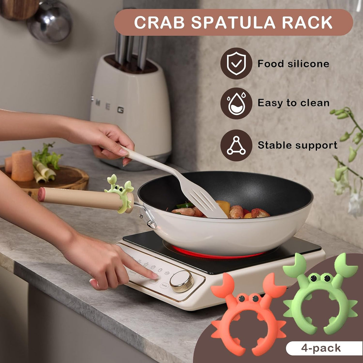 Creative Crab Shaped Spatula Rack