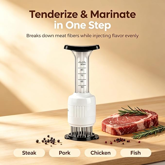 Meat Marinade Injector — Steak Seasoning Injection Needle